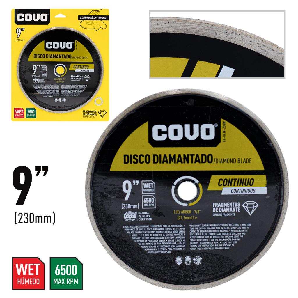 [(CV-DCW-230W)] DISCO DIAMANTADO CONTINUO 9"