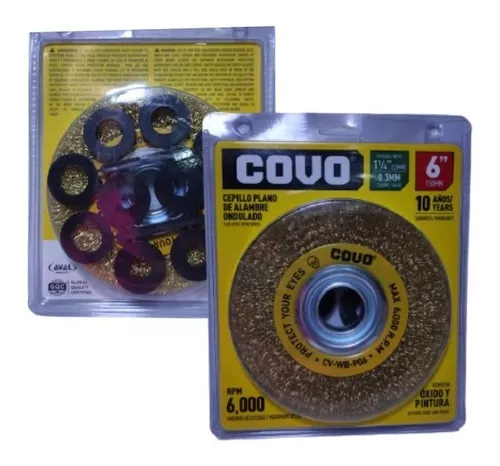 CEPILLO PLANO ALAMBRE ONDULADO 6' (CV-WB-P06)