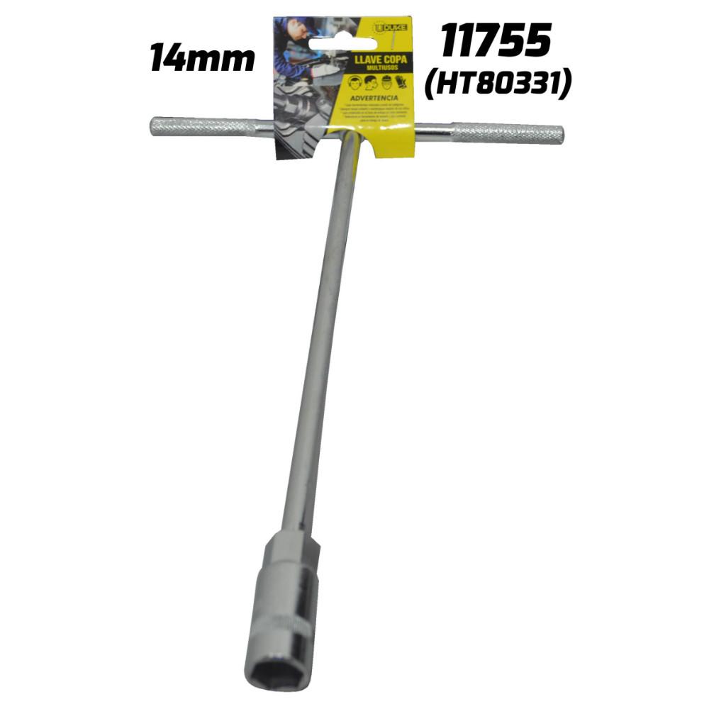 LLAVE COPA EN T CON CUADRANTE 14 MM