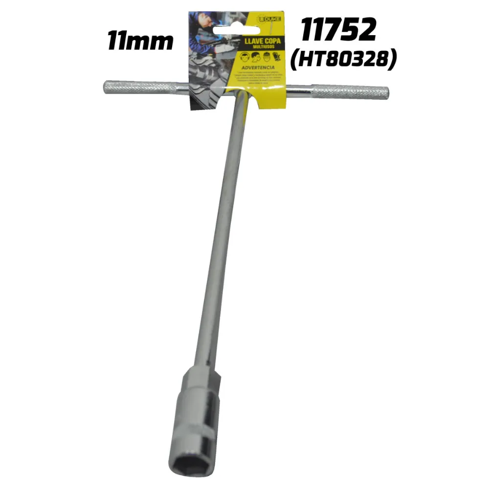 [(11752)(HT80328)] LLAVE COPA EN T CON CUADRANTE 11 MM