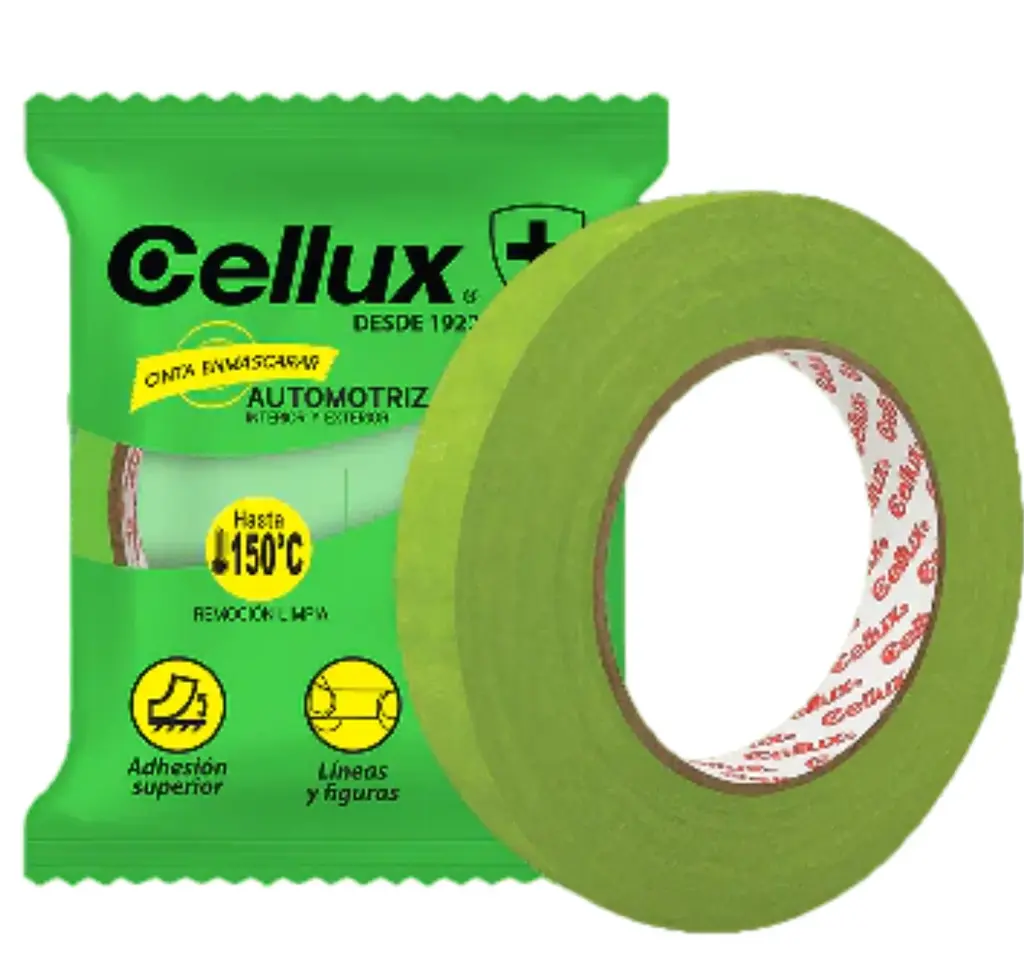 CINTA ENMASCARAR AUTOMOTRIZ VERDE 3/4'X55MTS