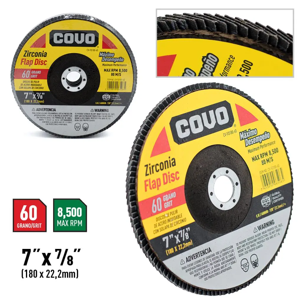 DISCO FLAP 7X7/8 GRANO 60