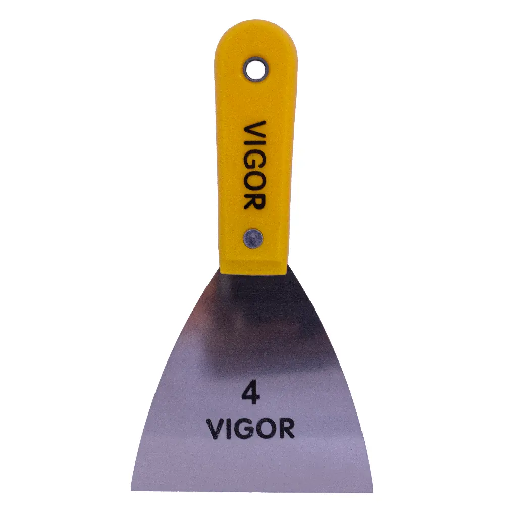 ESPÁTULA FLEXIBLE MANGO PLÁSTICO 4" VIGOR