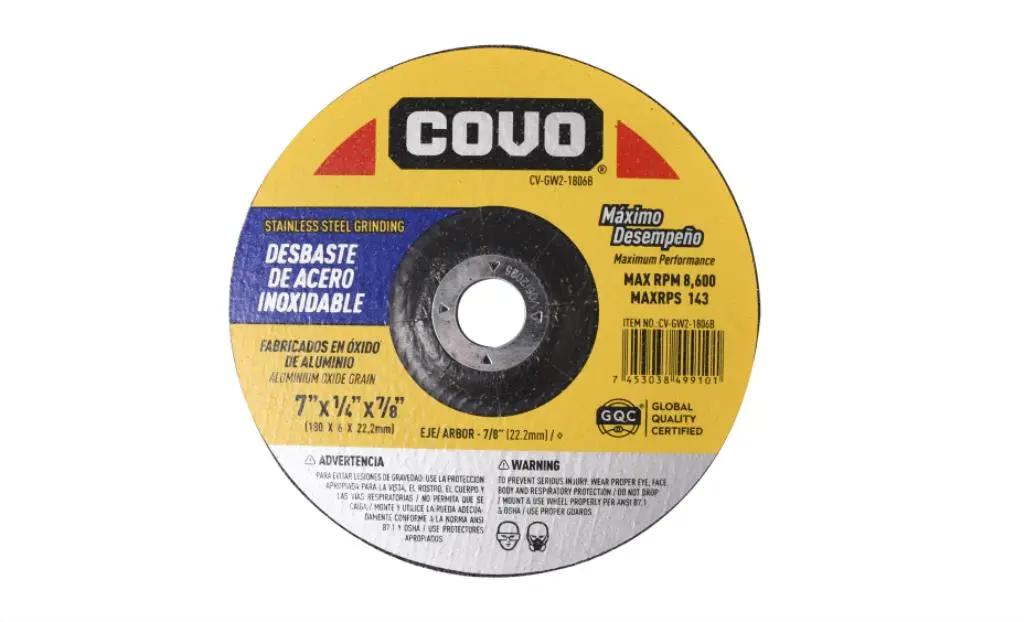 DISCO DESBASTE ACERO INOX 7"