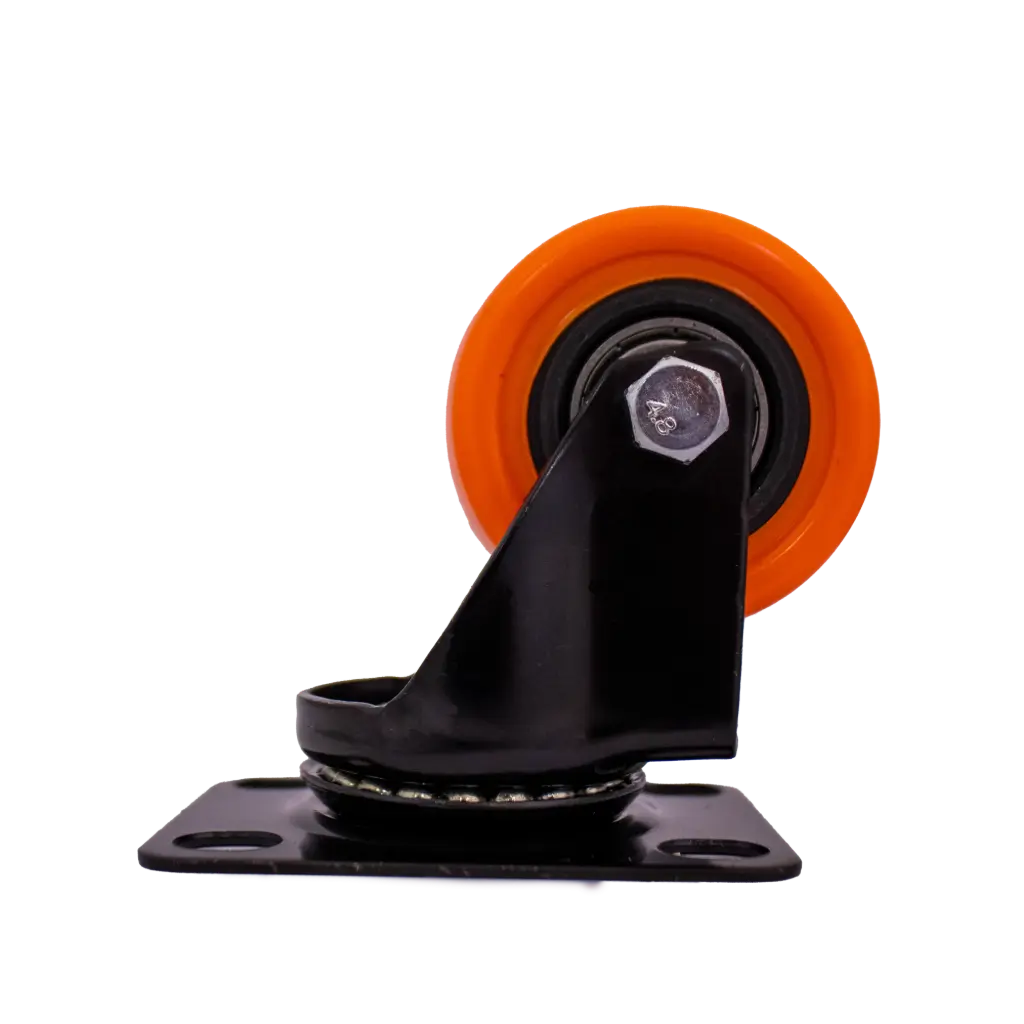 Rodachina Giratoria RUDA 2" Naranja X 4 Unidades