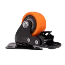 Rodachina 1½" Giratoria con Freno RUDA x 4 Unidades