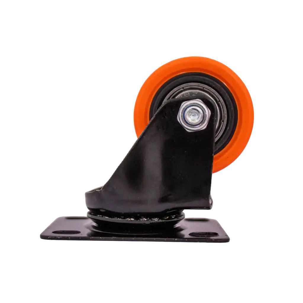 Rodachina 1.5” Giratoria RUDA Naranja x4 Unidades