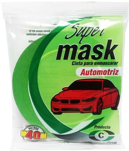 [(CE-104)] CINTA ENMASCARAR AUTOMOTRIZ VERDE 1/2 12MMX40MTS