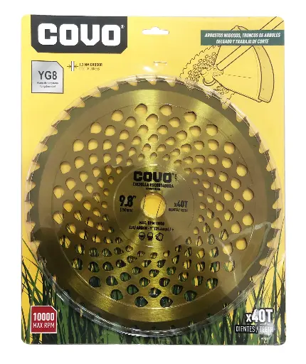 [(CV-BCB04)] DISCO CORTE CÉSPED RAMAS SIERRA CIRCULAR 9.8' 40 DIENTES