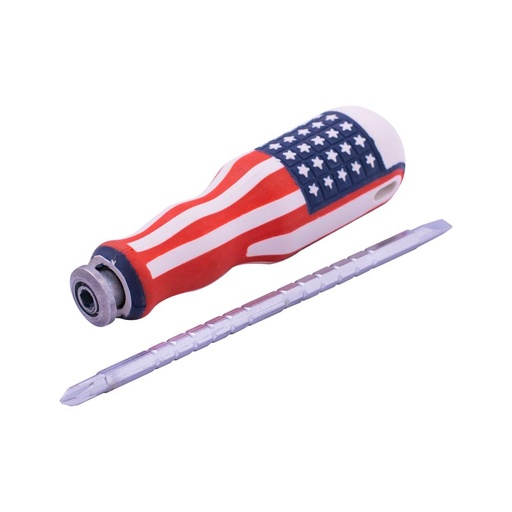 [(8268D)] DESTORNILLADOR DOBLE PUNTA PEQUEÑO C/V CON SEGURO U.S.A.